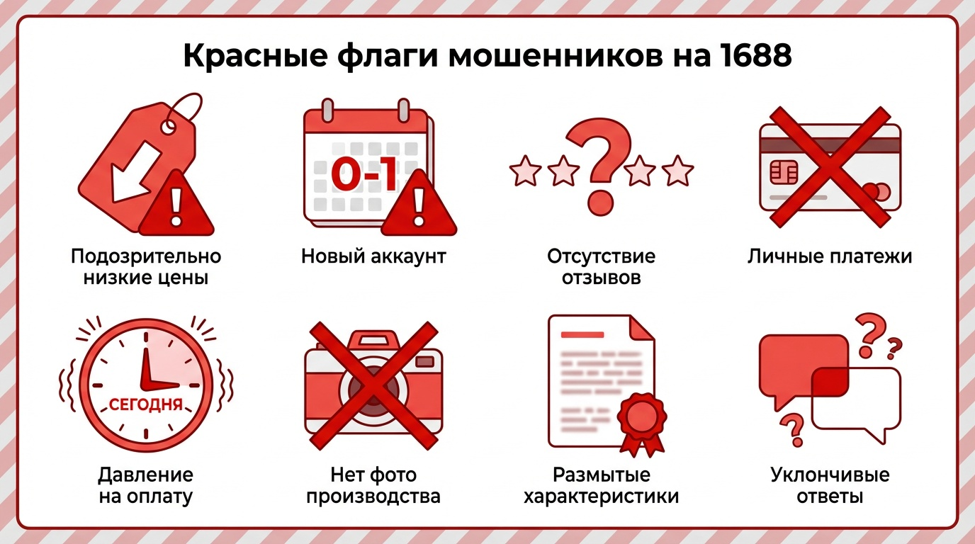 как распознать мошенника на 1688